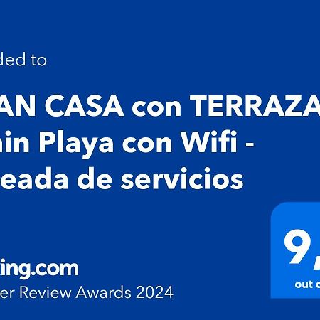Gran Casa Con Terraza A 3 Min Playa Con Wifi - Rodeada De Servicios ロケタス・デ・マル エクステリア 写真